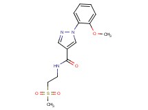 1-(2-methoxyphenyl)-N-[2-(methylsulfonyl)ethyl]-1H-pyrazole-4-carboxamide