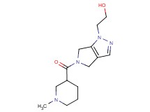 2-[5-[(1-methylpiperidin-3-yl)carbonyl]-5,6-dihydropyrrolo[3,4-c]pyrazol-1(4H)-yl]ethanol