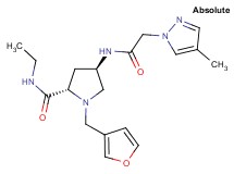 (4R)-N-ethyl-1-(3-furylmethyl)-4-{[(4-methyl-1H-pyrazol-1-yl)acetyl]amino}-L-prolinamide