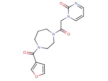 1-{2-[4-(3-furoyl)-1,4-diazepan-1-yl]-2-oxoethyl}pyrimidin-2(1H)-one