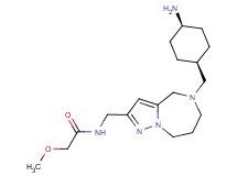 N-({5-[(cis-4-aminocyclohexyl)methyl]-5,6,7,8-tetrahydro-4H-pyrazolo[1,5-a][1,4]diazepin-2-yl}methyl)-2-methoxyacetamide