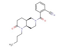 2-{[(4aS*,8aR*)-1-butyl-2-oxooctahydro-1,6-naphthyridin-6(2H)-yl]carbonyl}benzonitrile