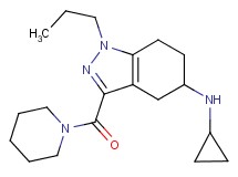 N-cyclopropyl-3-(1-piperidinylcarbonyl)-1-propyl-4,5,6,7-tetrahydro-1H-indazol-5-amine