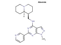 1-methyl-N-[(1S,9aR)-octahydro-2H-quinolizin-1-ylmethyl]-6-(3-pyridinyl)-1H-pyrazolo[3,4-d]pyrimidin-4-amine