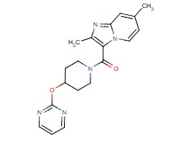 2,7-dimethyl-3-{[4-(pyrimidin-2-yloxy)piperidin-1-yl]carbonyl}imidazo[1,2-a]pyridine
