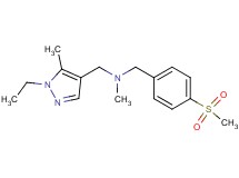 1-(1-ethyl-5-methyl-1H-pyrazol-4-yl)-N-methyl-N-[4-(methylsulfonyl)benzyl]methanamine