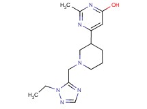 6-{1-[(1-ethyl-1H-1,2,4-triazol-5-yl)methyl]piperidin-3-yl}-2-methylpyrimidin-4-ol