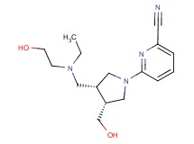 6-[(3R*,4R*)-3-{[ethyl(2-hydroxyethyl)amino]methyl}-4-(hydroxymethyl)pyrrolidin-1-yl]pyridine-2-carbonitrile