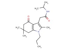 N-isopropyl-2-(2,6,6-trimethyl-4-oxo-1-propyl-4,5,6,7-tetrahydro-1H-indol-3-yl)acetamide