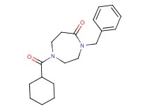 4-benzyl-1-(cyclohexylcarbonyl)-1,4-diazepan-5-one