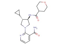 2-{rel-(3S,4R)-3-cyclopropyl-4-[(tetrahydro-2H-pyran-4-ylcarbonyl)amino]-1-pyrrolidinyl}nicotinamide hydrochloride