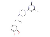 4-{4-[3-(1,3-benzodioxol-5-yl)-2-methylpropyl]piperazin-1-yl}-6-methylpyrimidin-2-amine