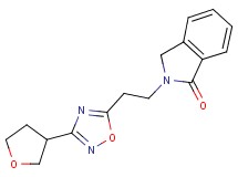 2-{2-[3-(tetrahydrofuran-3-yl)-1,2,4-oxadiazol-5-yl]ethyl}isoindolin-1-one