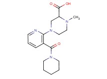1-methyl-4-[3-(piperidin-1-ylcarbonyl)pyridin-2-yl]piperazine-2-carboxylic acid