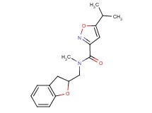 N-(2,3-dihydro-1-benzofuran-2-ylmethyl)-5-isopropyl-N-methylisoxazole-3-carboxamide