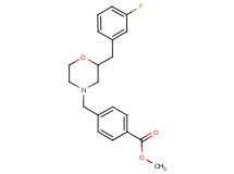 methyl 4-{[2-(3-fluorobenzyl)-4-morpholinyl]methyl}benzoate
