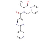 N-[1-(hydroxymethyl)propyl]-2-pyridin-3-yl-N-(pyridin-2-ylmethyl)pyrimidine-5-carboxamide
