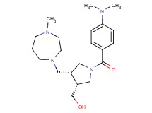 {(3R*,4R*)-1-[4-(dimethylamino)benzoyl]-4-[(4-methyl-1,4-diazepan-1-yl)methyl]pyrrolidin-3-yl}methanol