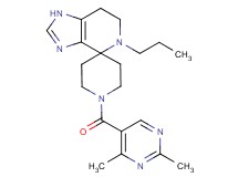 1'-[(2,4-dimethylpyrimidin-5-yl)carbonyl]-5-propyl-1,5,6,7-tetrahydrospiro[imidazo[4,5-c]pyridine-4,4'-piperidine]
