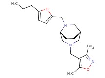 (1S*,5R*)-3-[(3,5-dimethyl-4-isoxazolyl)methyl]-6-[(5-propyl-2-furyl)methyl]-3,6-diazabicyclo[3.2.2]nonane