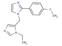 1-[(1-ethyl-1H-imidazol-5-yl)methyl]-2-[4-(methylthio)phenyl]-1H-imidazole