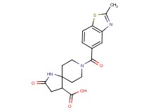 8-[(2-methyl-1,3-benzothiazol-5-yl)carbonyl]-2-oxo-1,8-diazaspiro[4.5]decane-4-carboxylic acid