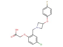 (4-chloro-2-{[3-(4-fluorophenoxy)azetidin-1-yl]methyl}phenoxy)acetic acid