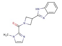 2-{1-[(1-methyl-1H-imidazol-2-yl)carbonyl]azetidin-3-yl}-1H-benzimidazole