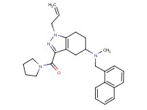 1-allyl-N-methyl-N-(1-naphthylmethyl)-3-(1-pyrrolidinylcarbonyl)-4,5,6,7-tetrahydro-1H-indazol-5-amine