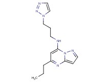 5-propyl-N-[3-(1H-1,2,3-triazol-1-yl)propyl]pyrazolo[1,5-a]pyrimidin-7-amine