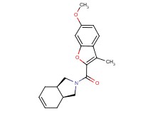 (3aR*,7aS*)-2-[(6-methoxy-3-methyl-1-benzofuran-2-yl)carbonyl]-2,3,3a,4,7,7a-hexahydro-1H-isoindole