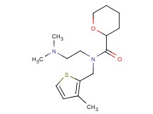 N-[2-(dimethylamino)ethyl]-N-[(3-methyl-2-thienyl)methyl]tetrahydro-2H-pyran-2-carboxamide