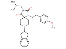 8-(2,3-dihydro-1H-inden-2-yl)-3-isobutyl-1-[2-(4-methoxyphenyl)ethyl]-1,3,8-triazaspiro[4.5]decane-2,4-dione