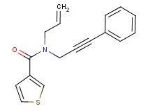N-allyl-N-(3-phenylprop-2-yn-1-yl)thiophene-3-carboxamide