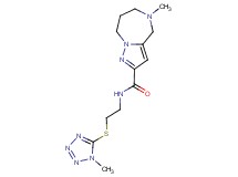 5-methyl-N-{2-[(1-methyl-1H-tetrazol-5-yl)thio]ethyl}-5,6,7,8-tetrahydro-4H-pyrazolo[1,5-a][1,4]diazepine-2-carboxamide