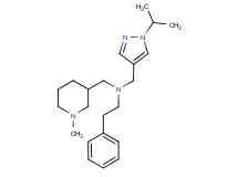 N-[(1-isopropyl-1H-pyrazol-4-yl)methyl]-N-[(1-methyl-3-piperidinyl)methyl]-2-phenylethanamine