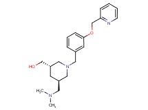 {(3S*,5R*)-5-[(dimethylamino)methyl]-1-[3-(pyridin-2-ylmethoxy)benzyl]piperidin-3-yl}methanol