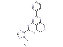 N-[1-(1-ethyl-1H-1,2,4-triazol-5-yl)ethyl]-2-pyridin-3-yl-5,6,7,8-tetrahydropyrido[3,4-d]pyrimidin-4-amine
