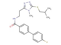 4'-fluoro-N-{2-[5-(isobutylthio)-4-methyl-4H-1,2,4-triazol-3-yl]ethyl}-4-biphenylcarboxamide