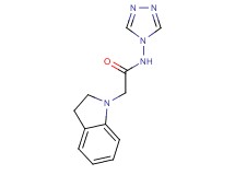 2-(2,3-dihydro-1H-indol-1-yl)-N-4H-1,2,4-triazol-4-ylacetamide