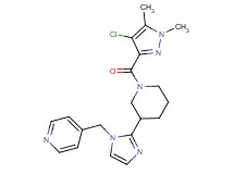 4-[(2-{1-[(4-chloro-1,5-dimethyl-1H-pyrazol-3-yl)carbonyl]piperidin-3-yl}-1H-imidazol-1-yl)methyl]pyridine