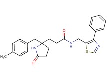 3-[2-(4-methylbenzyl)-5-oxo-2-pyrrolidinyl]-N-[(4-phenyl-1,3-thiazol-5-yl)methyl]propanamide