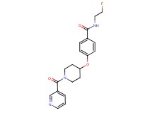 N-(2-fluoroethyl)-4-{[1-(pyridin-3-ylcarbonyl)piperidin-4-yl]oxy}benzamide