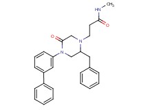 3-[2-benzyl-4-(3-biphenylyl)-5-oxo-1-piperazinyl]-N-methylpropanamide