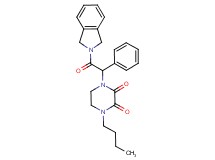 1-butyl-4-[2-(1,3-dihydro-2H-isoindol-2-yl)-2-oxo-1-phenylethyl]piperazine-2,3-dione
