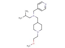 N-{[1-(2-methoxyethyl)-4-piperidinyl]methyl}-2-methyl-N-(4-pyridinylmethyl)-1-propanamine