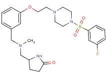 5-{[[3-(2-{4-[(3-fluorophenyl)sulfonyl]-1-piperazinyl}ethoxy)benzyl](methyl)amino]methyl}-2-pyrrolidinone