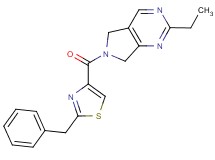 6-[(2-benzyl-1,3-thiazol-4-yl)carbonyl]-2-ethyl-6,7-dihydro-5H-pyrrolo[3,4-d]pyrimidine