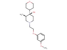 (3R*,4R*)-1-[2-(3-methoxyphenoxy)ethyl]-3-methyl-4-(tetrahydro-2H-pyran-4-yl)-4-piperidinol