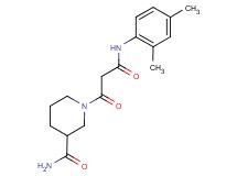 1-{3-[(2,4-dimethylphenyl)amino]-3-oxopropanoyl}piperidine-3-carboxamide